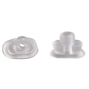 Oval vacuum cup 4x2 mm silicone transparent