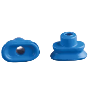 Oval vacuum cup 4x2 mm PUR blue