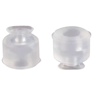 Oval vacuum cup 4x2 mm silicone transparent