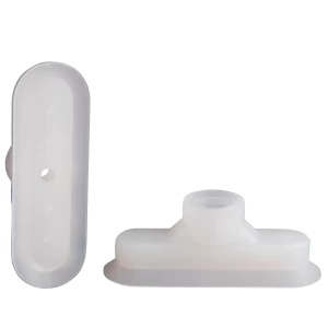 Oval vacuum cup 60x20 mm silicone transparent