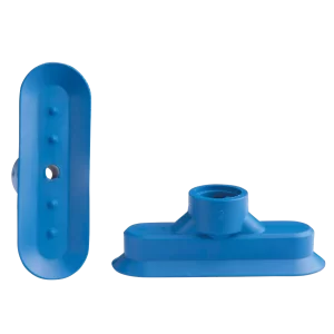 Oval vacuum cup 60x20 mm PUR blue
