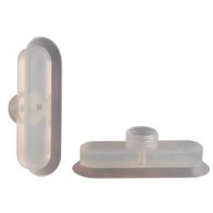 Oval vacuum cup 75x25 mm silicone transparent