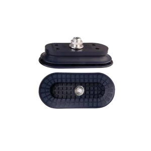 Bellows vacuum cup oval 115x55 mm (1.5 bellows) NBR blue, with Fitting G1-4-male