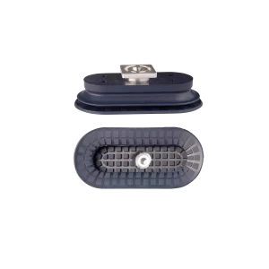 Bellows vacuum cup oval 115x55 mm (1.5 bellows) NBR blue, with R-Adapt