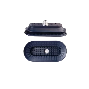 Bellows vacuum cup oval 145x70 mm (1.5 bellows) NBR blue, with Fitting G1-4-male