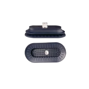 Bellows vacuum cup oval 145x70 mm (1.5 bellows) NBR blue, with Fitting G1-4-female