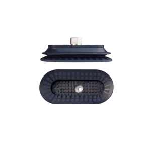 Bellows vacuum cup oval 145x70 mm (1.5 bellows) NBR blue, with fitting G3/8-female