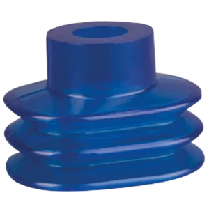 Oval vacuum cup 35 x 28 mm (2,5 bellows) vinyl blue, total height 26 mm