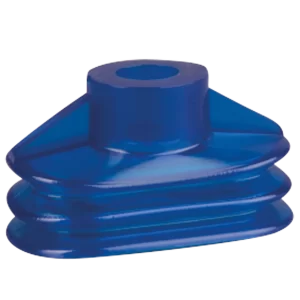 Oval vacuum cup 45x28 mm (2.5 bellows) vinyl blue, total height 26 mm