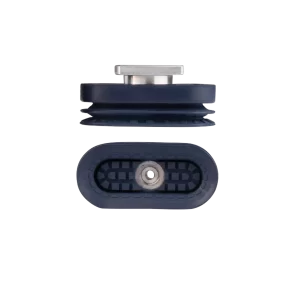 Bellows vacuum cup oval 65x30 mm (1.5 bellows) NBR blue, with R-Adapt
