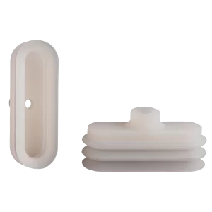 Oval vacuum cup 75x25 mm (2.5 bellows) silicone transparent