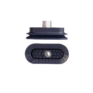 Bellows vacuum cup oval 85x40 mm (1.5 bellows) NBR blue, with Fitting G1-4-female