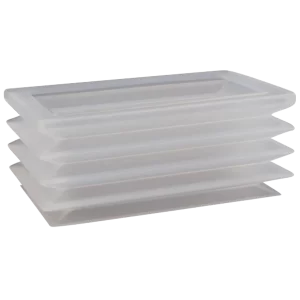 Bellows vacuum cup 80x50 mm (3.5 bellows) silicone transparent