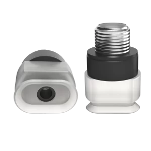 Oval vacuum cup 10x5 mm silicone transparent