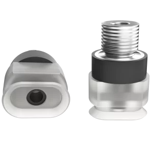 Oval vacuum cup 10x6 mm silicone transparent