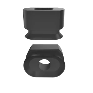 Oval vacuum cup 10x6 mm NBR black