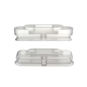 Oval vacuum cup 30x5 mm silicone transparent