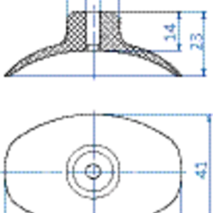 Oval soap vacuum cup 60x42 mm silicone green