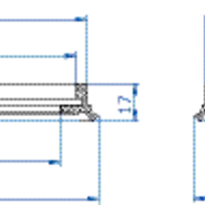 Sealing lip 150x75 mm NBR black