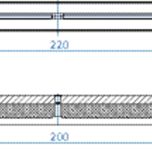 Oval vacuum cup 200x20 mm NBR grey