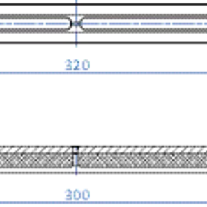 Oval vacuum cup 300x30 mm NBR grey