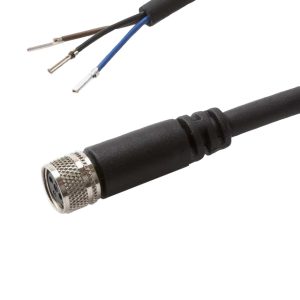 Cable 2 m, straight connector M8 3 poles